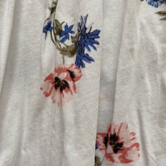 White Floral Off Shoulder Top - Picture 3 of 4